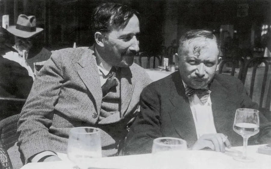 Stefan Zweig en Joseph Roth samen in Oostende, zomer 1936
