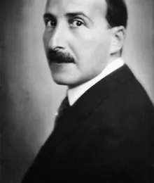 Stefan Zweig, portret door F.X. Setzer, 1927